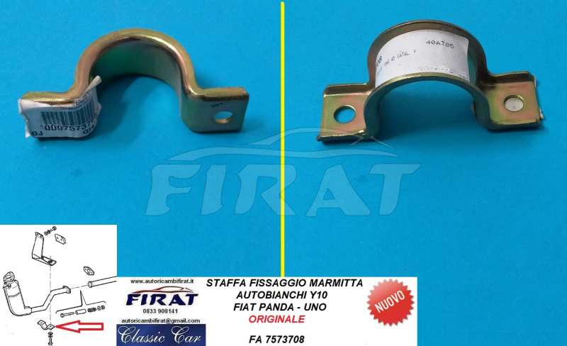 STAFFA MARMITTA FIAT PANDA - UNO - Y10 (7573708)